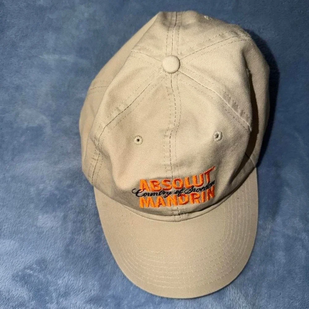 Vodka Absolut Mandrin Sweden Strapback Baseball Cap Hat